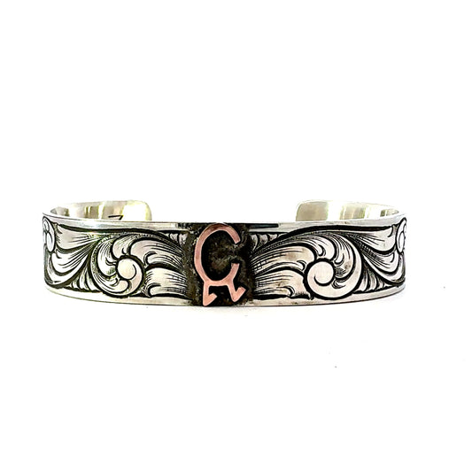 Classic Cuff With Copper Brand or Initials