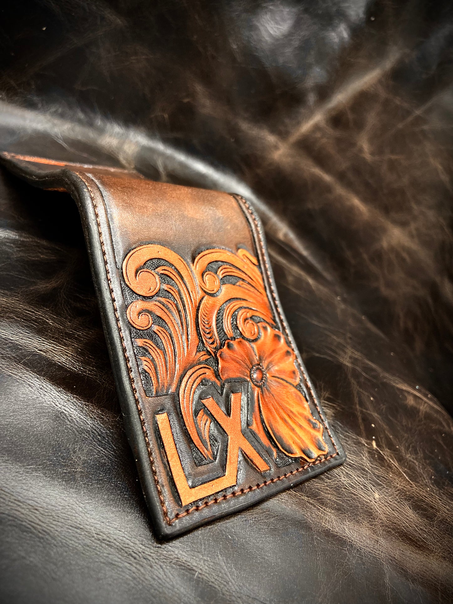 Half Tooled Wallet