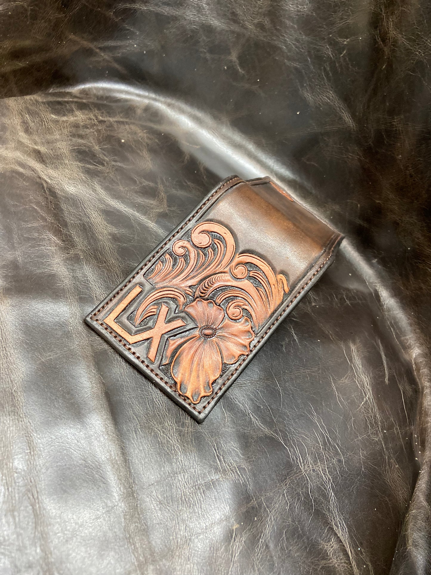 Half Tooled Wallet